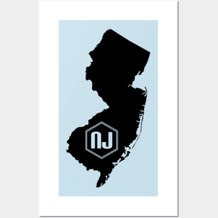 New Jersey Homer (Black) Posters and Art